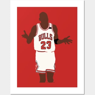 Michael Jordan Shoulder Shrug Posters and Art